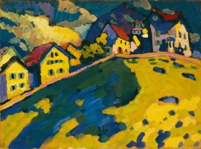 Étude pour Maisons sur la Colline - Wassily Kandinsky